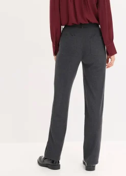 bonprix Pantalon en jersey coton avec passepoil|Femme Pantalons