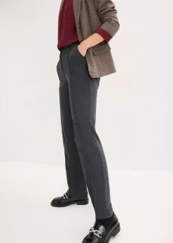 bonprix Pantalon en jersey coton avec passepoil|Femme Pantalons