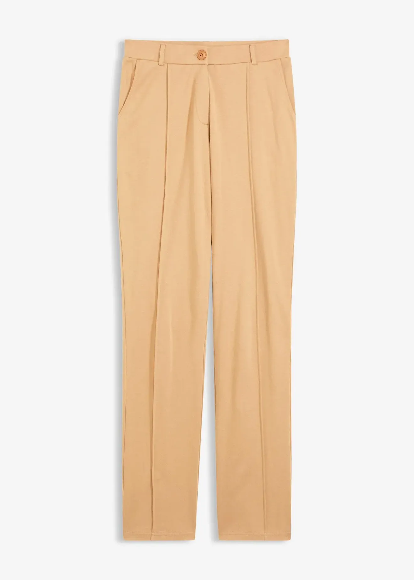 bonprix Pantalon en jersey coton avec passepoil|Femme Pantalons