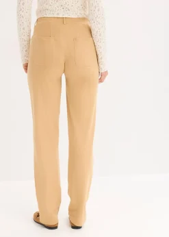 bonprix Pantalon en jersey coton avec passepoil|Femme Pantalons