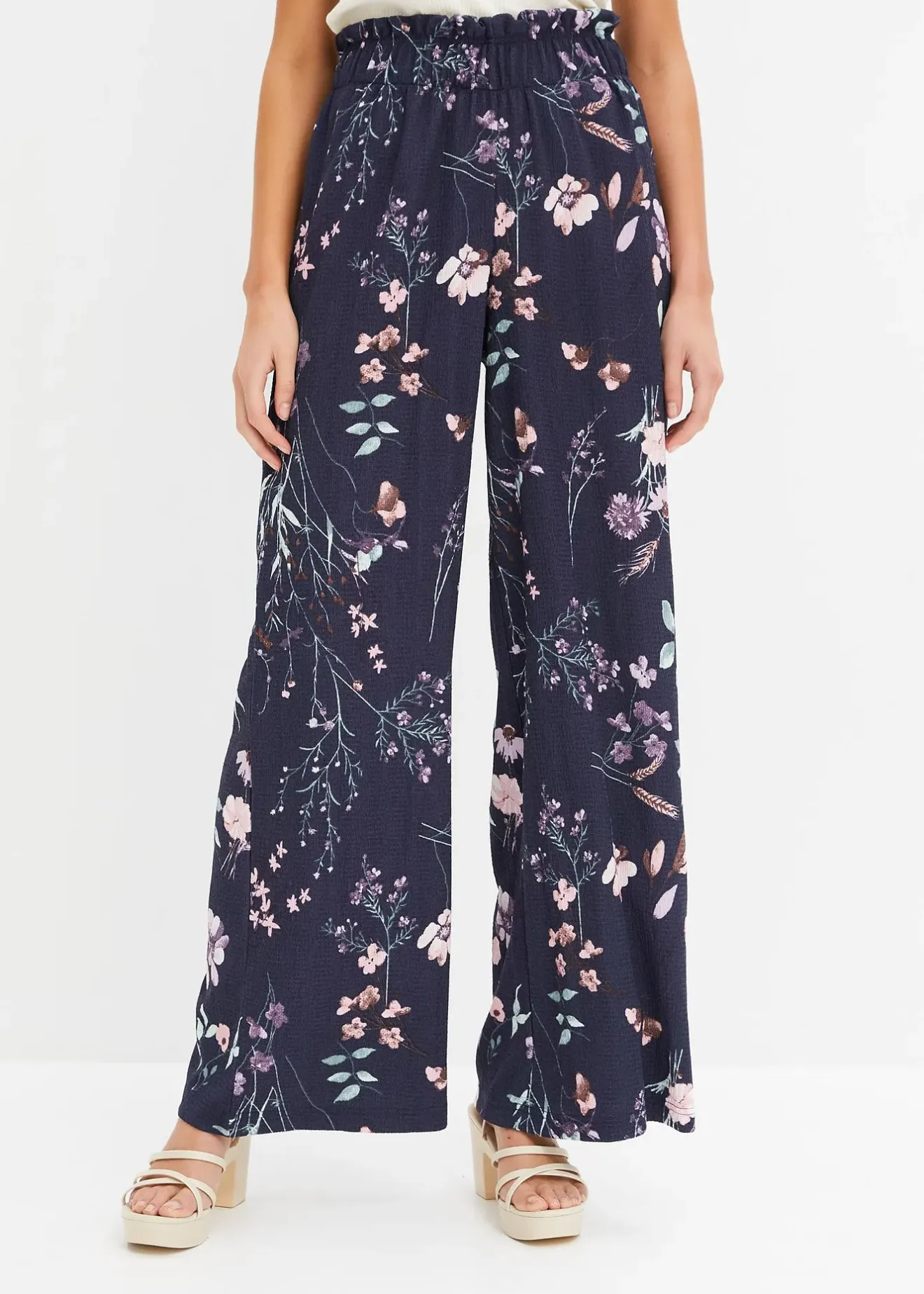 bonprix Pantalon en jersey de crêpe léger|Femme Pantalons