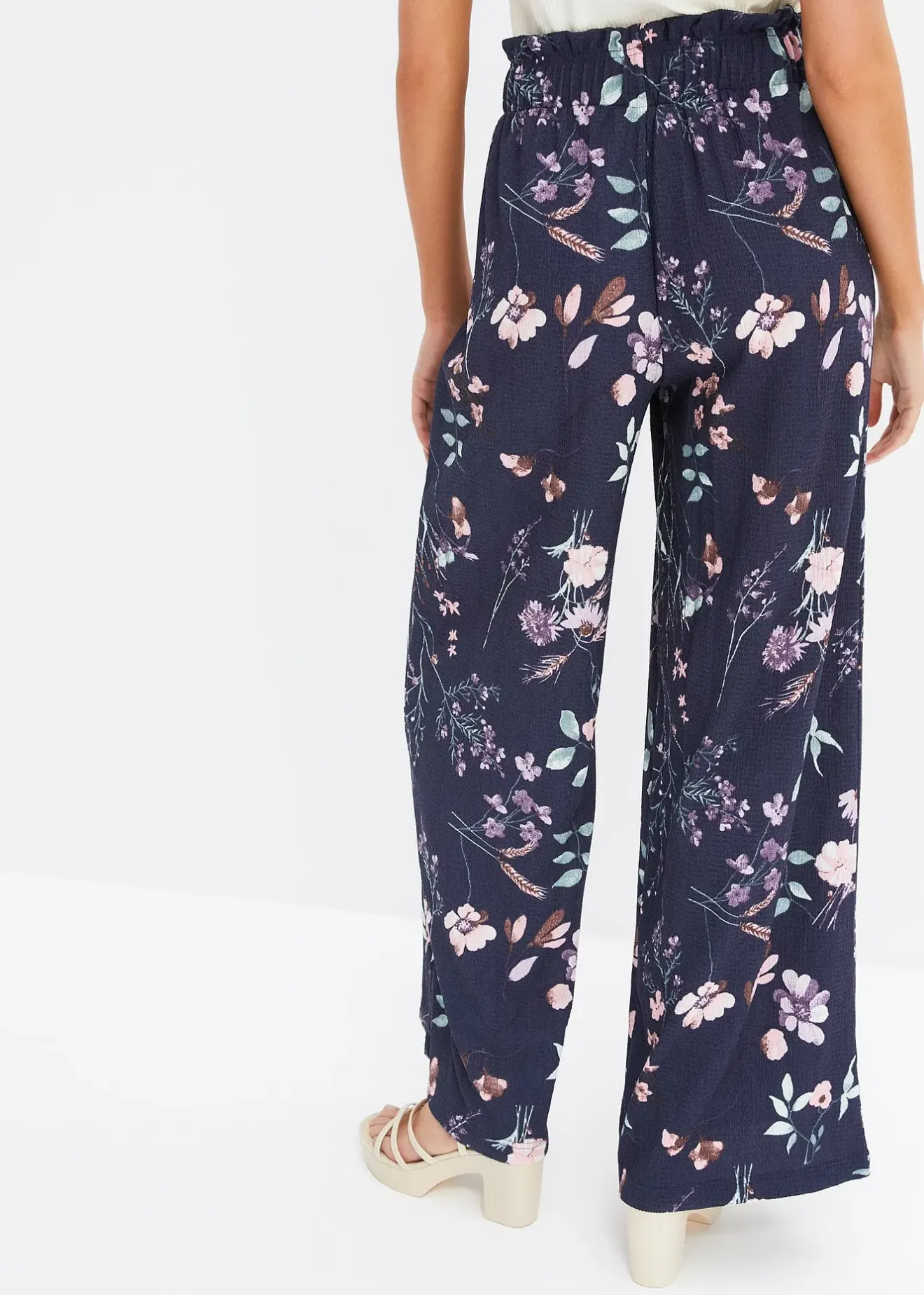 bonprix Pantalon en jersey de crêpe léger|Femme Pantalons