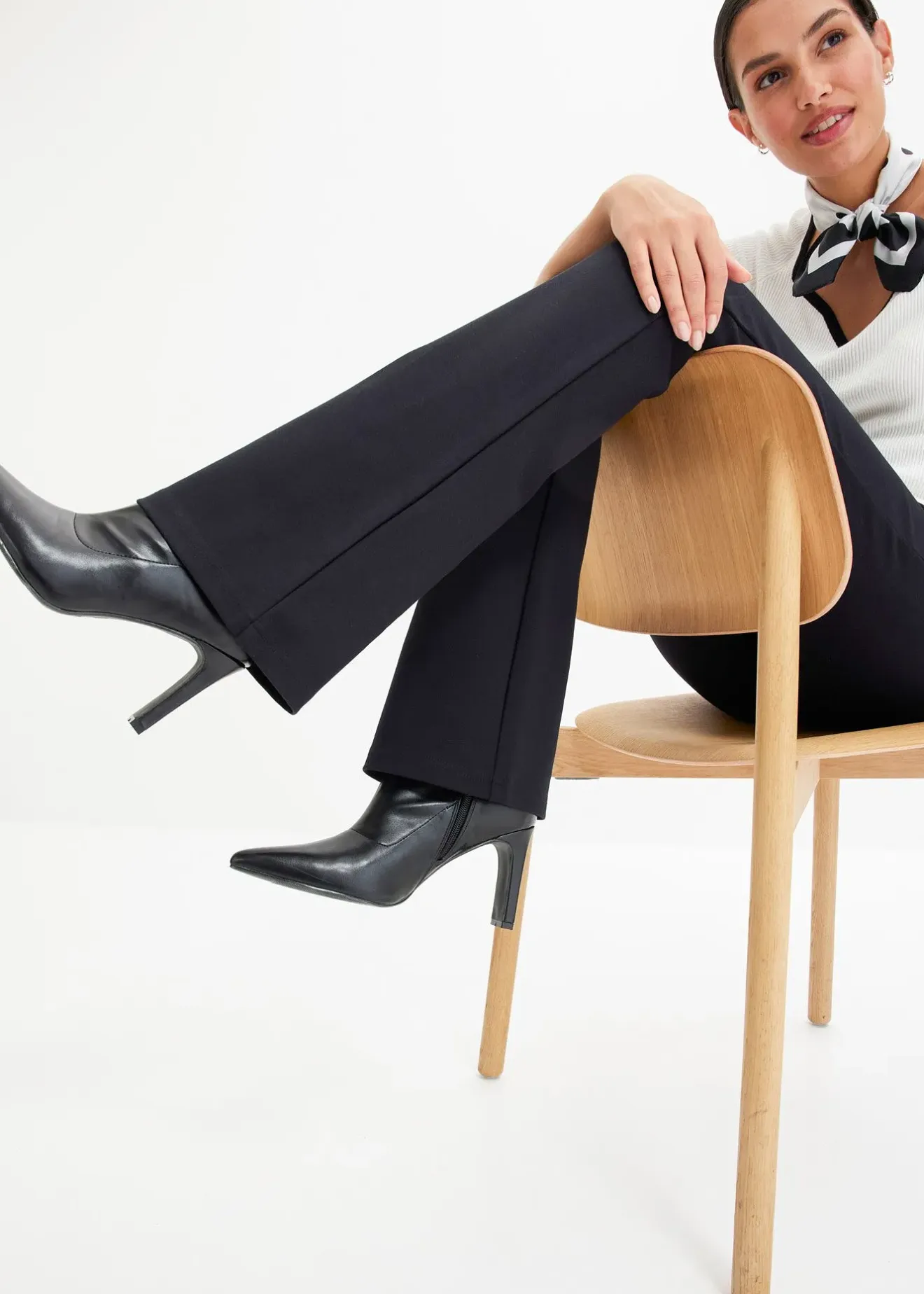 Femme bonprix Tailles Petite|Pantalons|Pantalon en jersey milano confortable