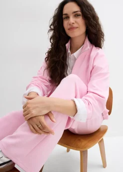 Femme bonprix Sweats|Pantalons|Pantalon en jersey néoprène à pinces