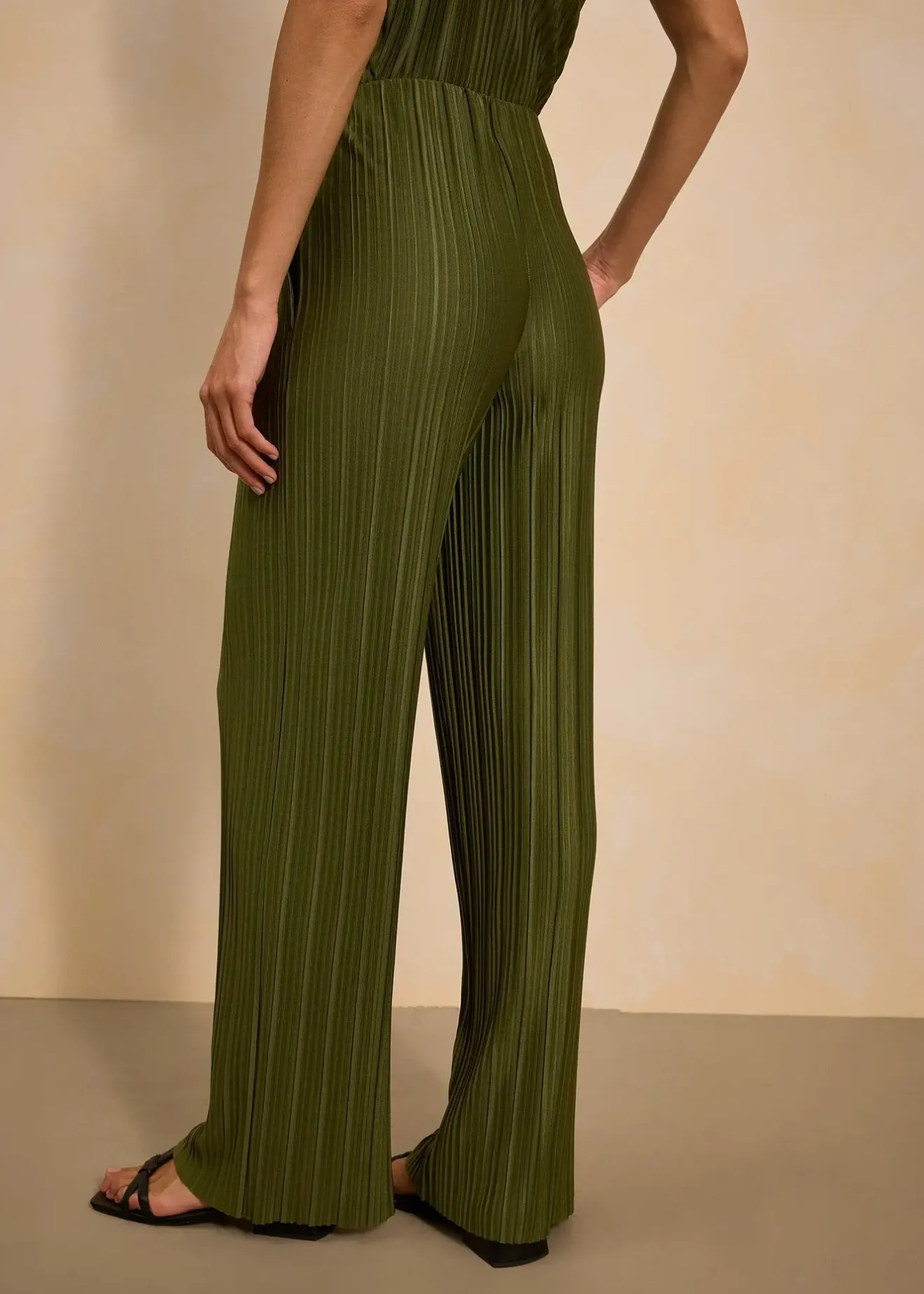 bonprix Pantalon en jersey plissé|Femme Pantalons