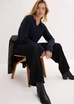 bonprix Pantalon en jersey Punto di Roma confortable|Femme Sweats|Pantalons