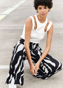 bonprix Pantalon en jersey viscose|Femme Pantalons