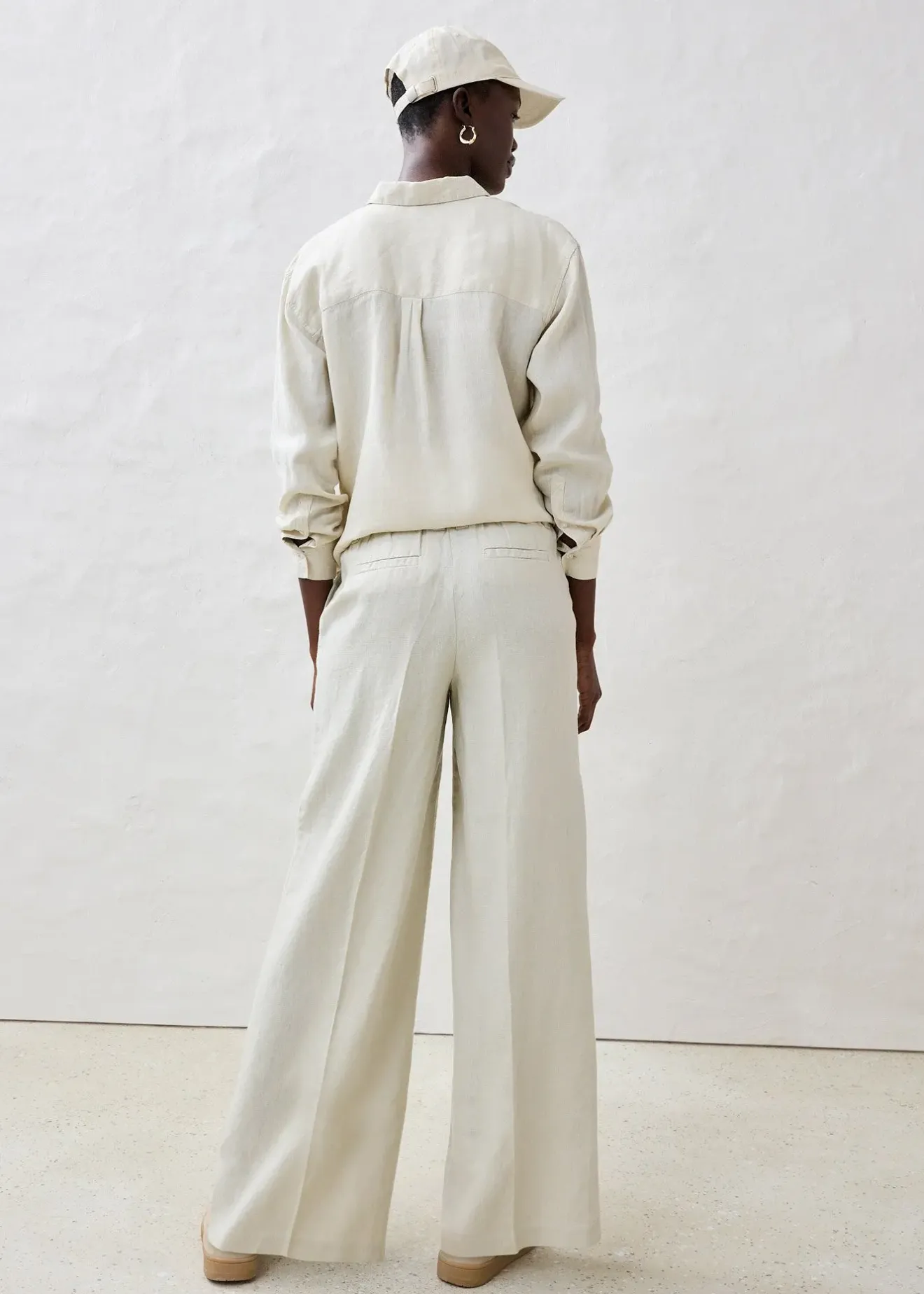 bonprix Pantalon en lin|Femme Premium|Pantalons