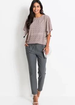 Femme bonprix Pantalons|Pantalon en lin mélangé