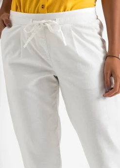 bonprix Pantalon en lin mélangé|Femme Pantalons