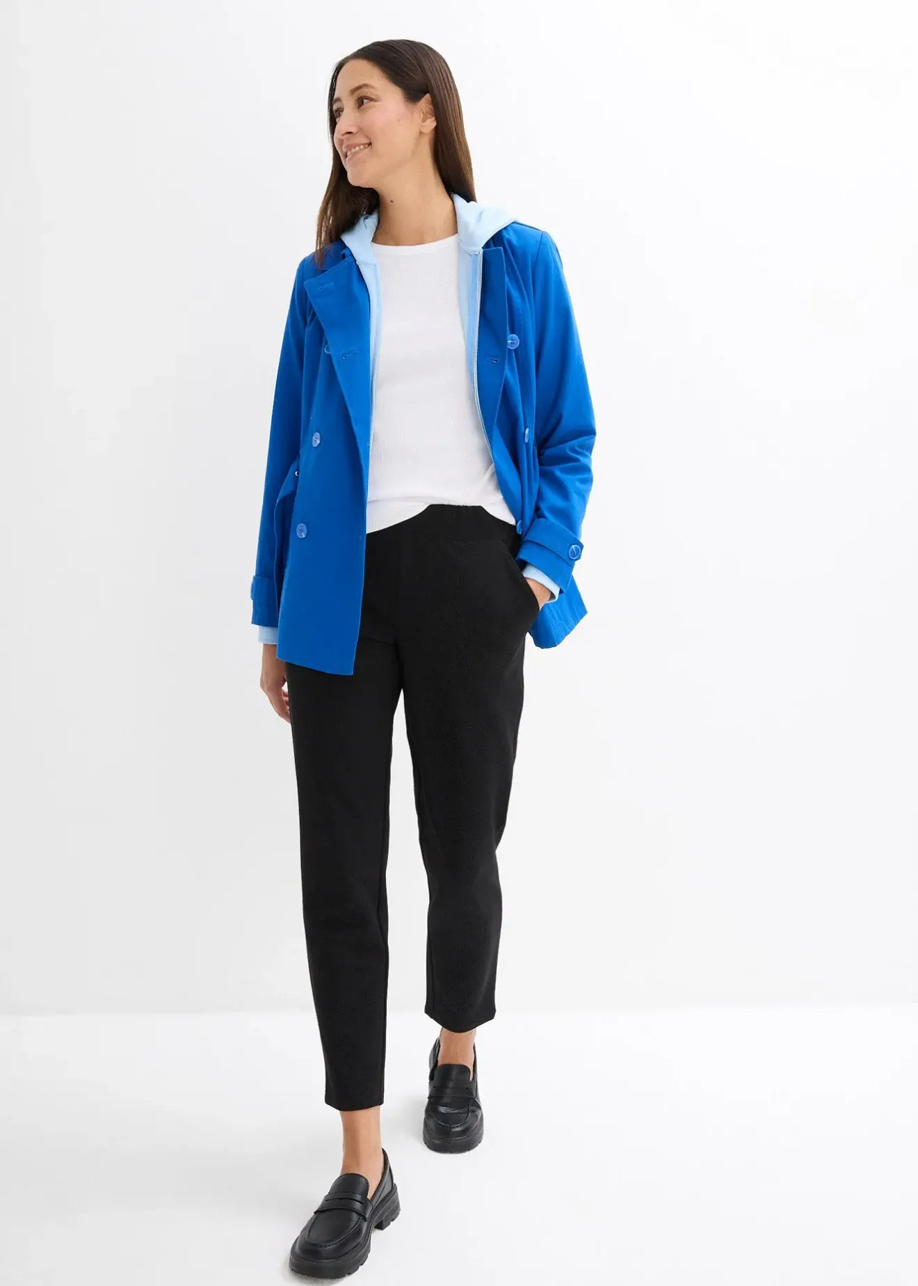 bonprix Pantalon en néoprène à taille élastiquée|Femme Basiques|Sweats