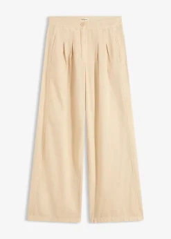 bonprix Pantalon en twill 100% coton|Femme Pantalons