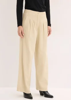 bonprix Pantalon en twill 100% coton|Femme Pantalons