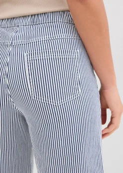 bonprix Pantalon en twill à taille élastiquée|Femme Pantalons
