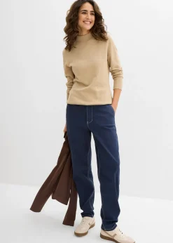 bonprix Pantalon en twill barrel|Femme Pantalons