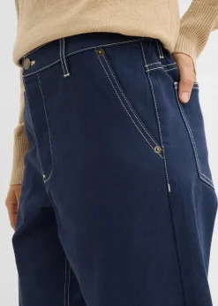 bonprix Pantalon en twill barrel|Femme Pantalons
