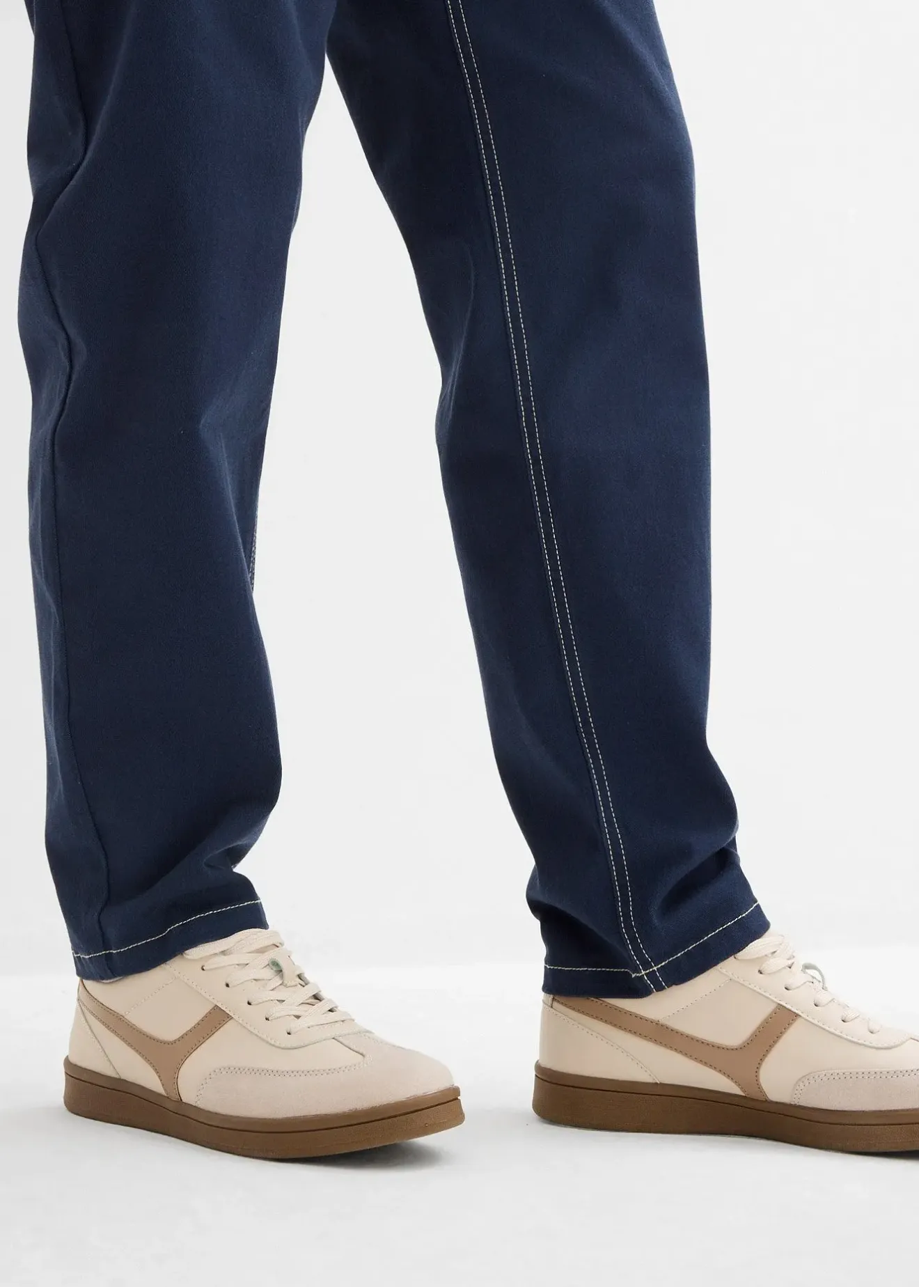 bonprix Pantalon en twill barrel|Femme Pantalons