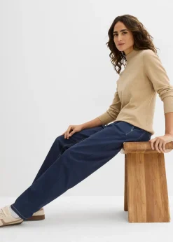 bonprix Pantalon en twill barrel|Femme Pantalons