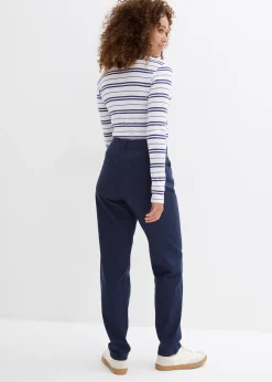 bonprix Pantalon en twill coton élasthanne|Femme Pantalons