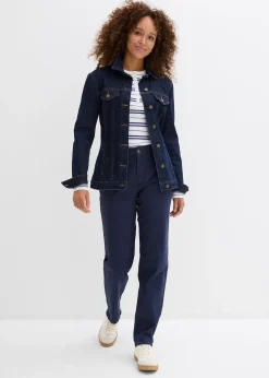 bonprix Pantalon en twill coton élasthanne|Femme Pantalons