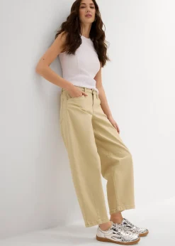 Femme bonprix Pantalons|Pantalon en twill de coton extensible