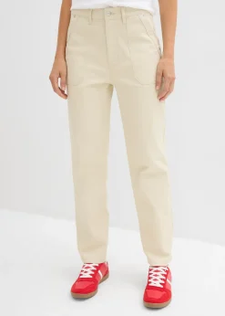 Femme bonprix Tailles Petite|Pantalons|Pantalon en twill raccourci