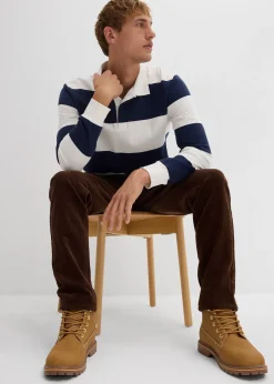 Homme bonprix Pantalons|Pantalon en velours côtelé extensible et confortable, Slim