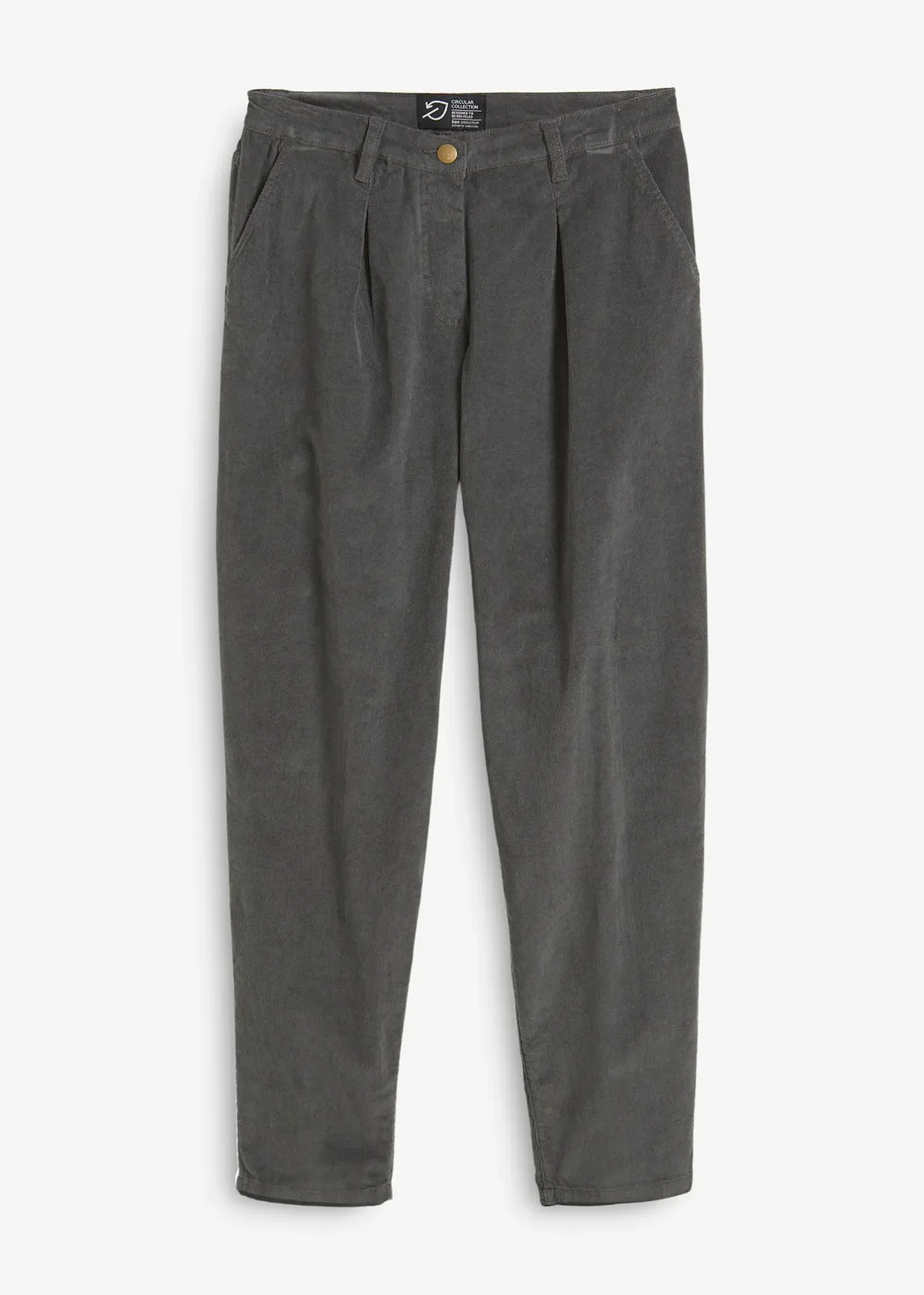 bonprix Pantalon en velours côtelé, Balloon Fit|Femme Pantalons