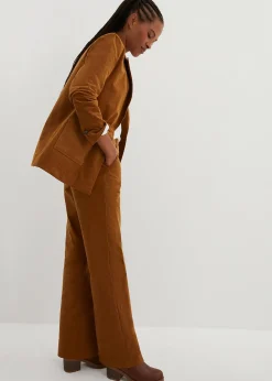 Femme bonprix Pantalons|Pantalon en velours côtelé extensible