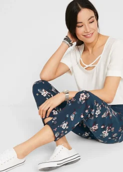 bonprix Pantalon en viscose avec taille élastiquée|Femme Pantalons