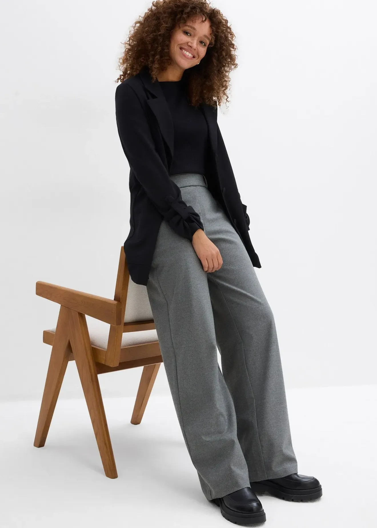 Femme bonprix Pantalons|Pantalon en viscose mélangée