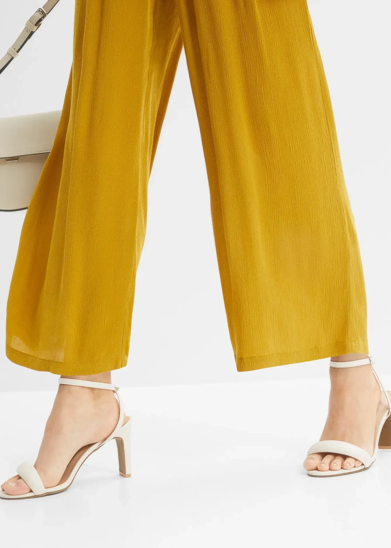 Femme bonprix Tailles Petite|Pantalon en viscose, taille élastiquée