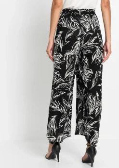 Femme bonprix Pantalons|Pantalon en viscose texturée