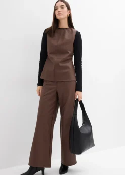 bonprix Pantalon enduit|Femme Pantalons