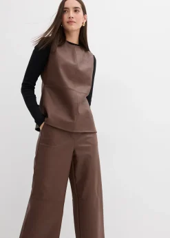 bonprix Pantalon enduit|Femme Pantalons