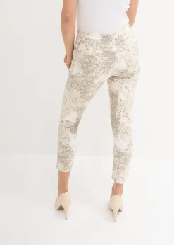 Femme bonprix Pantalons|Pantalon extensible 7/8 imprimé