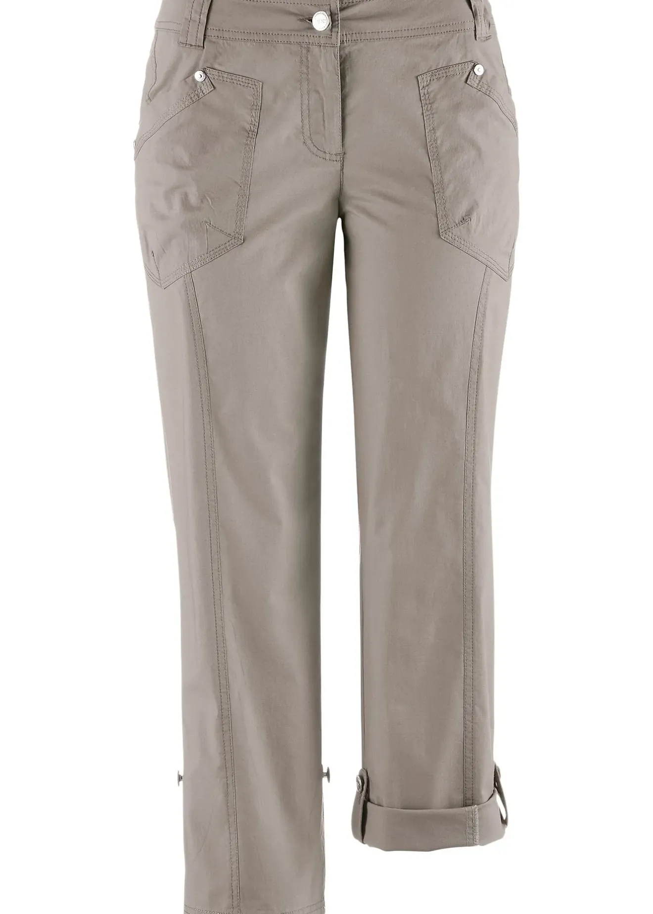 Femme bonprix Pantalons|Pantalon extensible cargo 3/4