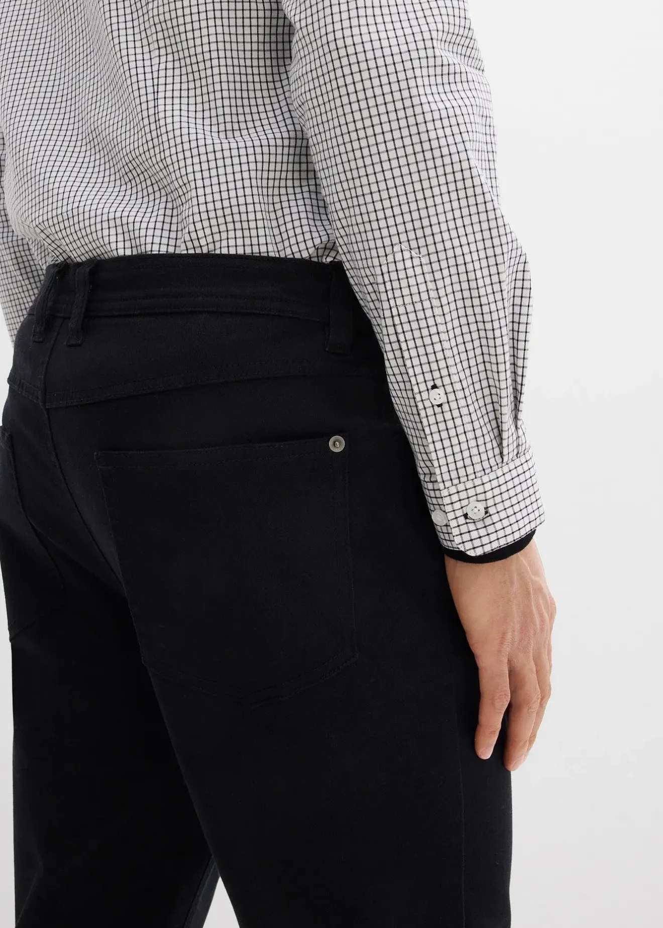 Homme bonprix Pantalons|Pantalon extensible classique à taille élastiquée, droit
