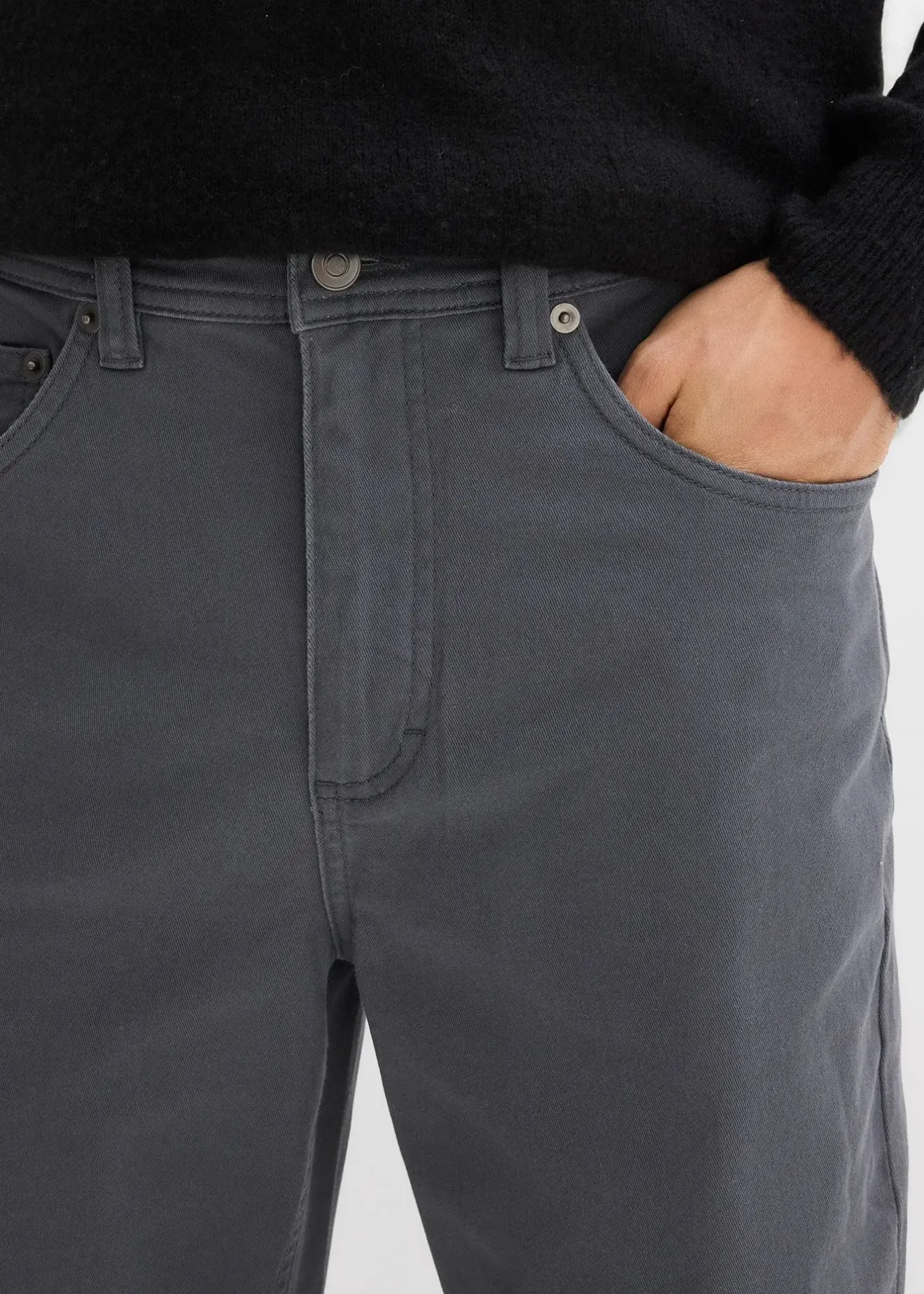 bonprix Pantalon extensible classique à taille élastiquée, droit|Homme Pantalons