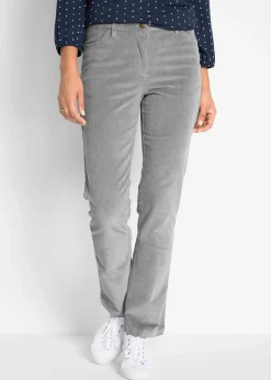 bonprix Pantalon extensible en velours côtelé|Femme Pantalons