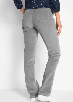 bonprix Pantalon extensible en velours côtelé|Femme Pantalons