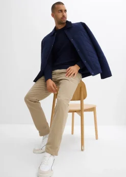 bonprix Pantalon extensible regular à doublure chaude en flanelle, droit|Homme Vêtements Thermiques|Vêtements De Plein Air