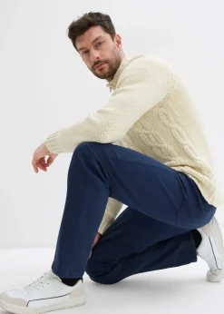 bonprix Pantalon extensible regular à doublure chaude en flanelle, droit|Homme Vêtements Thermiques|Vêtements De Plein Air