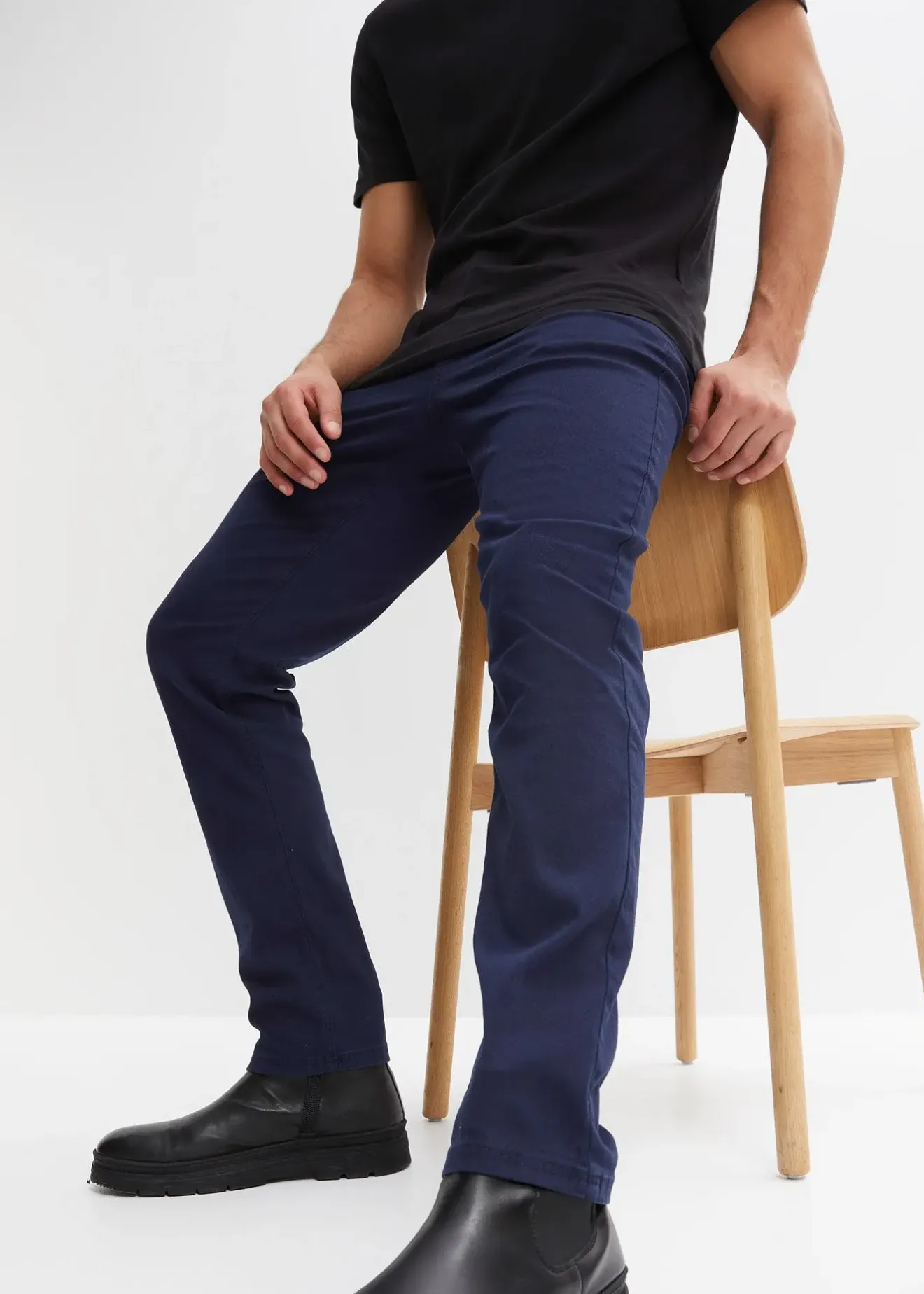 bonprix Pantalon extensible regular, droit|Homme Pantalons