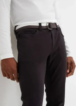 Homme bonprix Pantalons|Pantalon extensible regular avec ceinture, droit