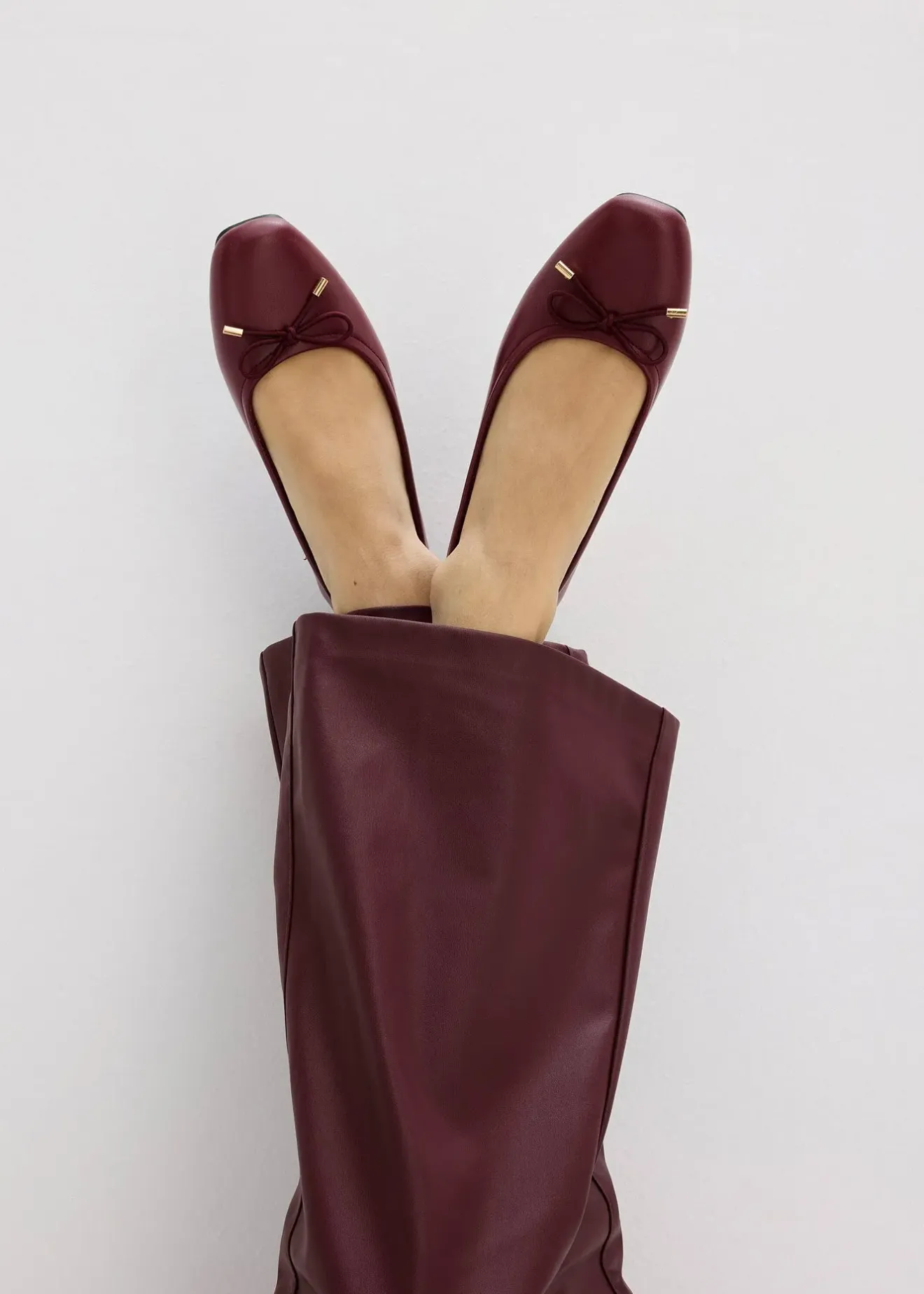 bonprix Pantalon flare enduit|Femme Pantalons