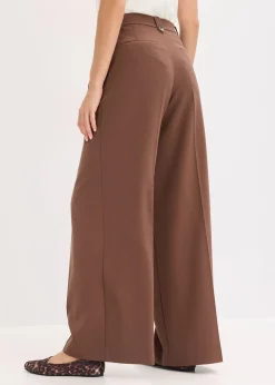 bonprix Pantalon fluide à pinces en viscose mélangée|Femme Pantalons