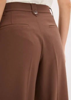 bonprix Pantalon fluide à pinces en viscose mélangée|Femme Pantalons