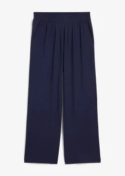 Femme bonprix Pantalons|Pantalon fluide en jersey viscose, longueur 7/8