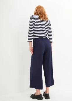 Femme bonprix Pantalons|Pantalon fluide en jersey viscose, longueur 7/8